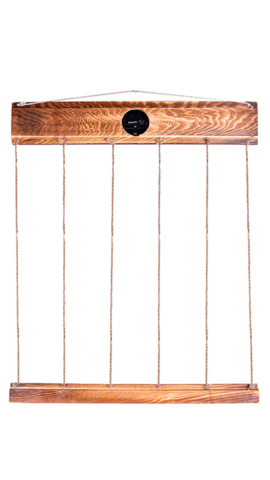 Şipşak Ahşap İpli Mandallı Saatli Duvar Çerçevesi - 50x60cm