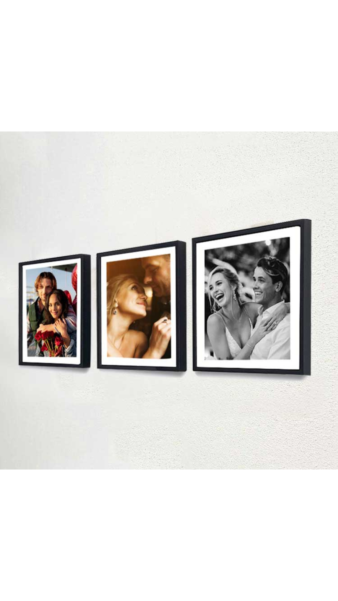 Şipşak Yapışkanlı Sök Tak Klasik Kare Çerçeveler - 3'lü Paket