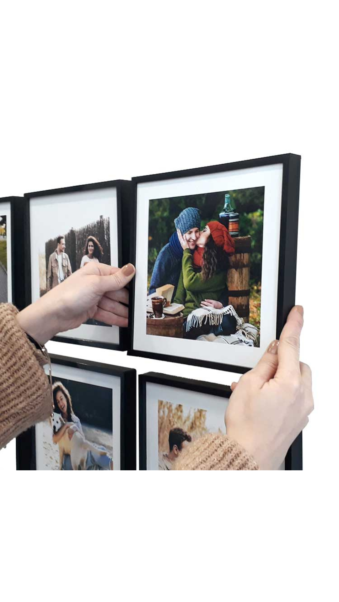 Şipşak Yapışkanlı Sök Tak Klasik Kare Çerçeveler - 3'lü Paket