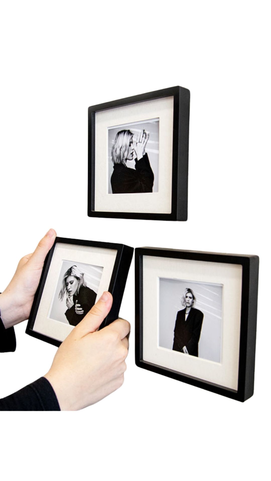 Şipşak Yapışkanlı Sök Tak Pola Çerçeveler - 3'lü Paket